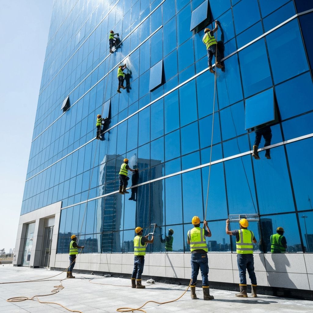 تنظيف المباني