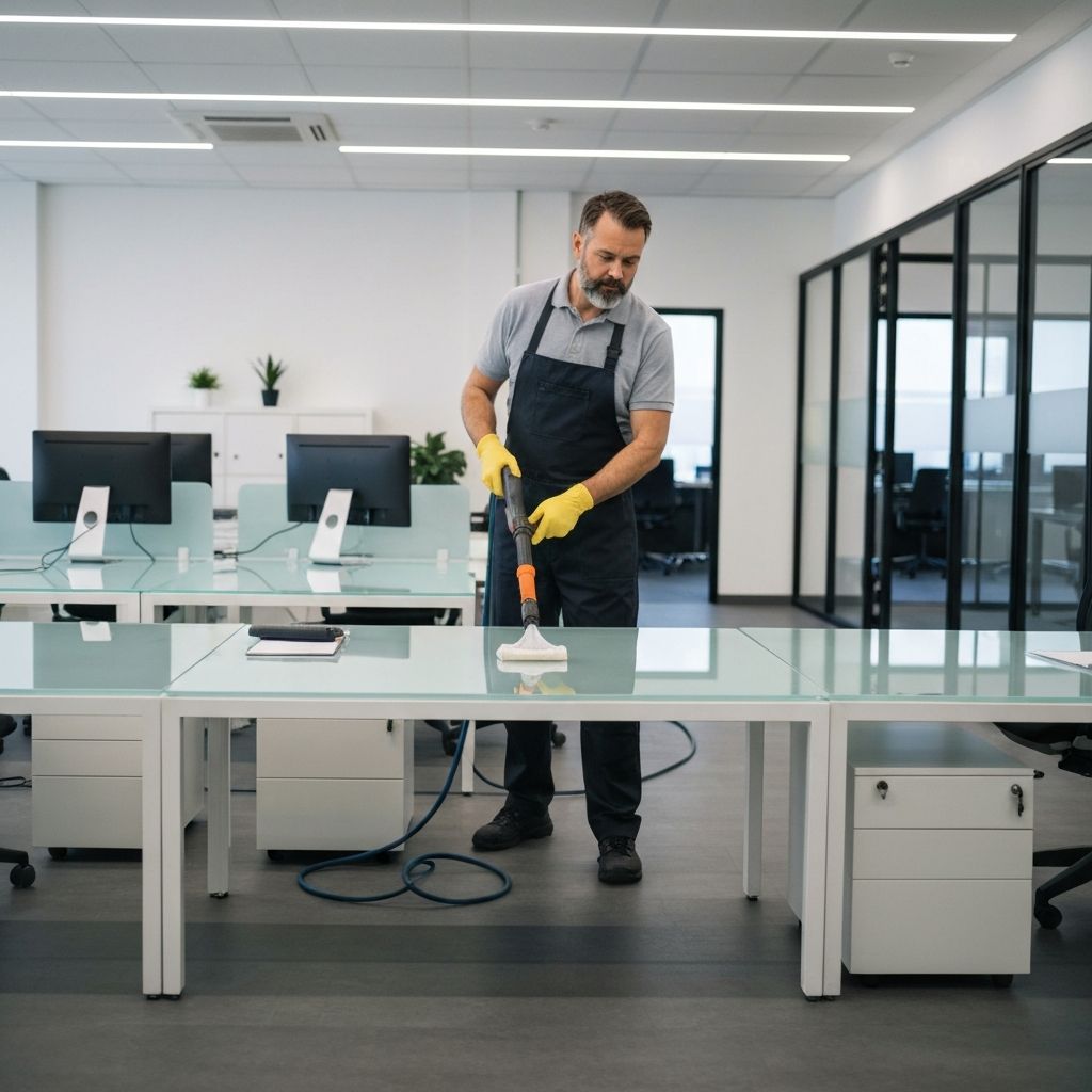 تنظيف المكاتب